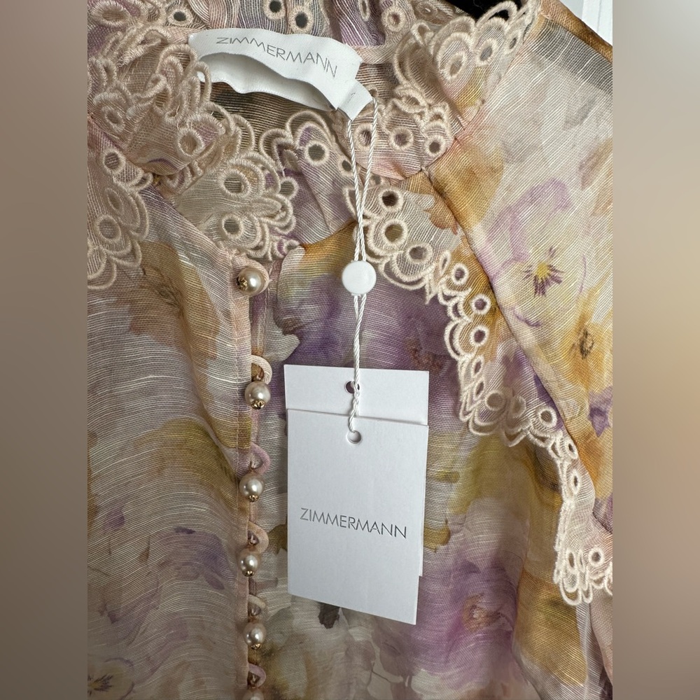 NWT Zimmermann Linen Blend Memento Blouse and Skirt Set - Picture 13 of 16